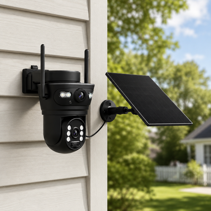 Cámara de Seguridad Solar Wi-Fi Exterior